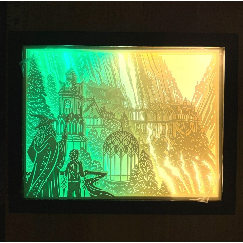 LitJoy Lord of the Rings Rivendell Shadow Light Box LOTR LED Exclusive